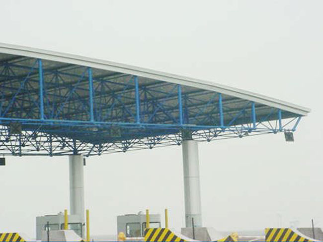石嘴山收费站网架工程