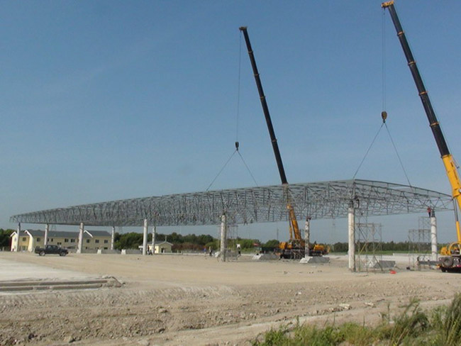 石嘴山收费站网架工程